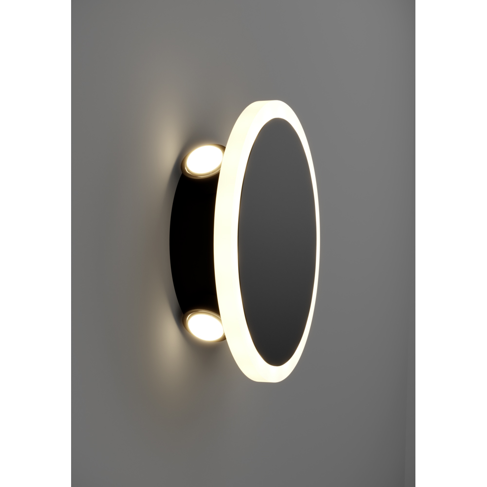 Aplica Led EGLO Talamello, 12W, 1450lm, lumina calda, IP20, negru-alb