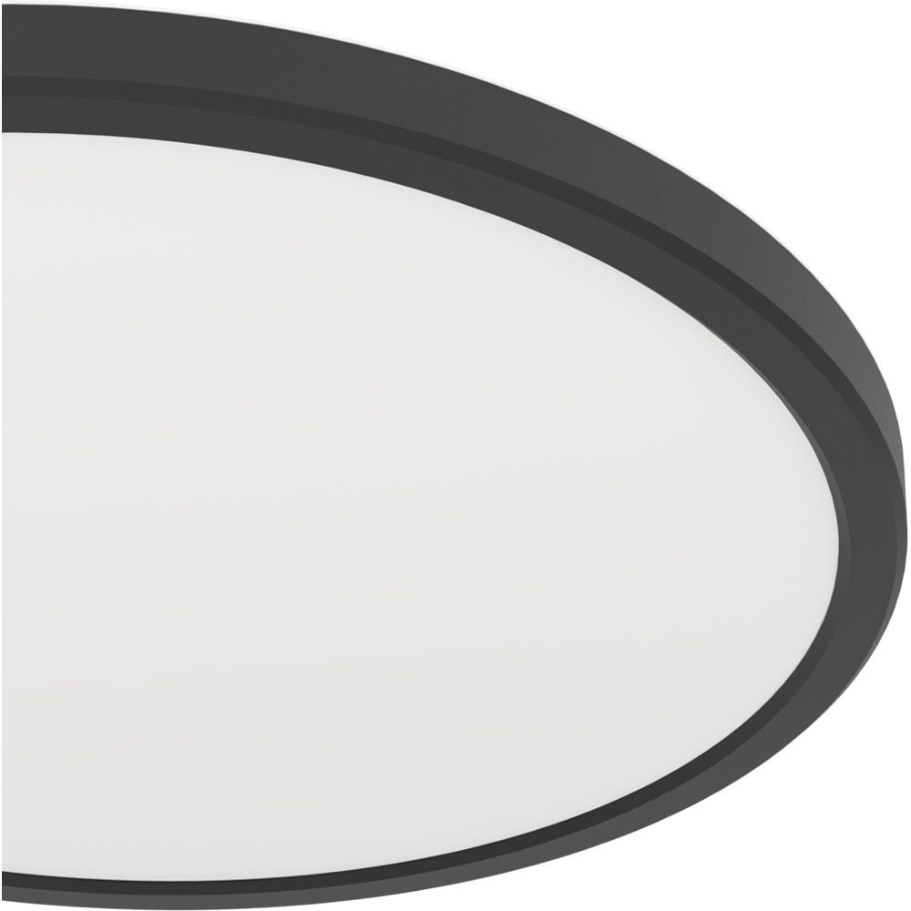 Plafoniera Led EGLO Rovito, 13.9W, 1750lm, lumina variabila, IP44, negru-alb