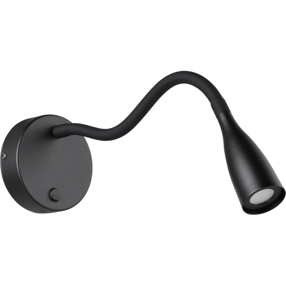 Aplica Led EGLO Olivandino Flex, 3.8W, 320lm, lumina calda, IP20, negru