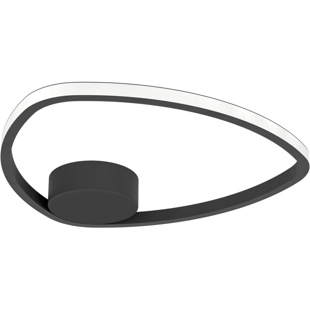 Plafoniera Led EGLO Moschella, 9.7W, 1440lm, lumina variabila, IP20, negru-alb
