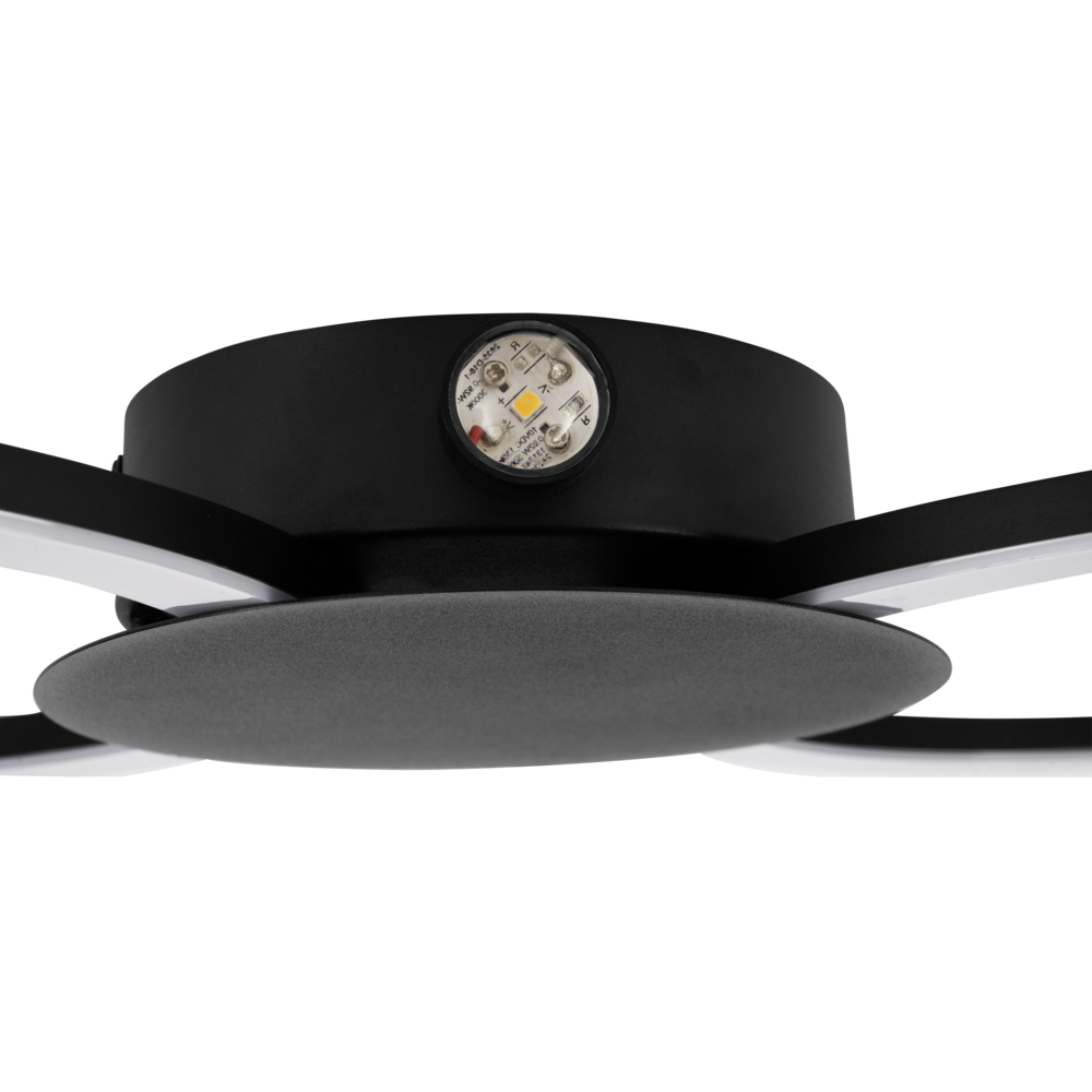 Plafoniera Led EGLO Venticello, 20W, 2400lm, lumina calda, IP20, negru-alb