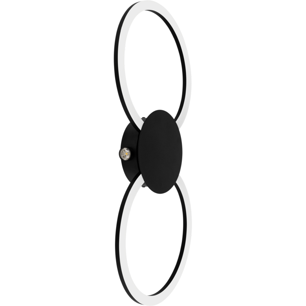 Plafoniera Led EGLO Venticello, 20W, 2400lm, lumina calda, IP20, negru-alb