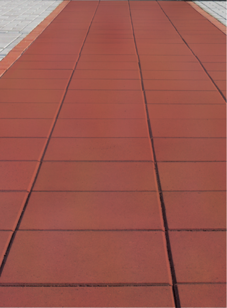 Dala ciment gradina STONE GARDEN, 40 x 40 cm, rosu, 6.25 buc/mp