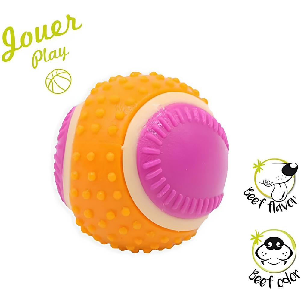 Jucarie pentru caini AGROBIOTHERS Minge Aime 5 Senses, 6 cm, multicolor