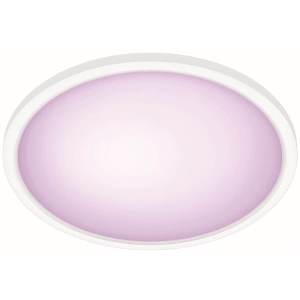 Plafoniera LED RGB, PHILIPS Superslim, 22W, IP20, aluminiu plastic, alb