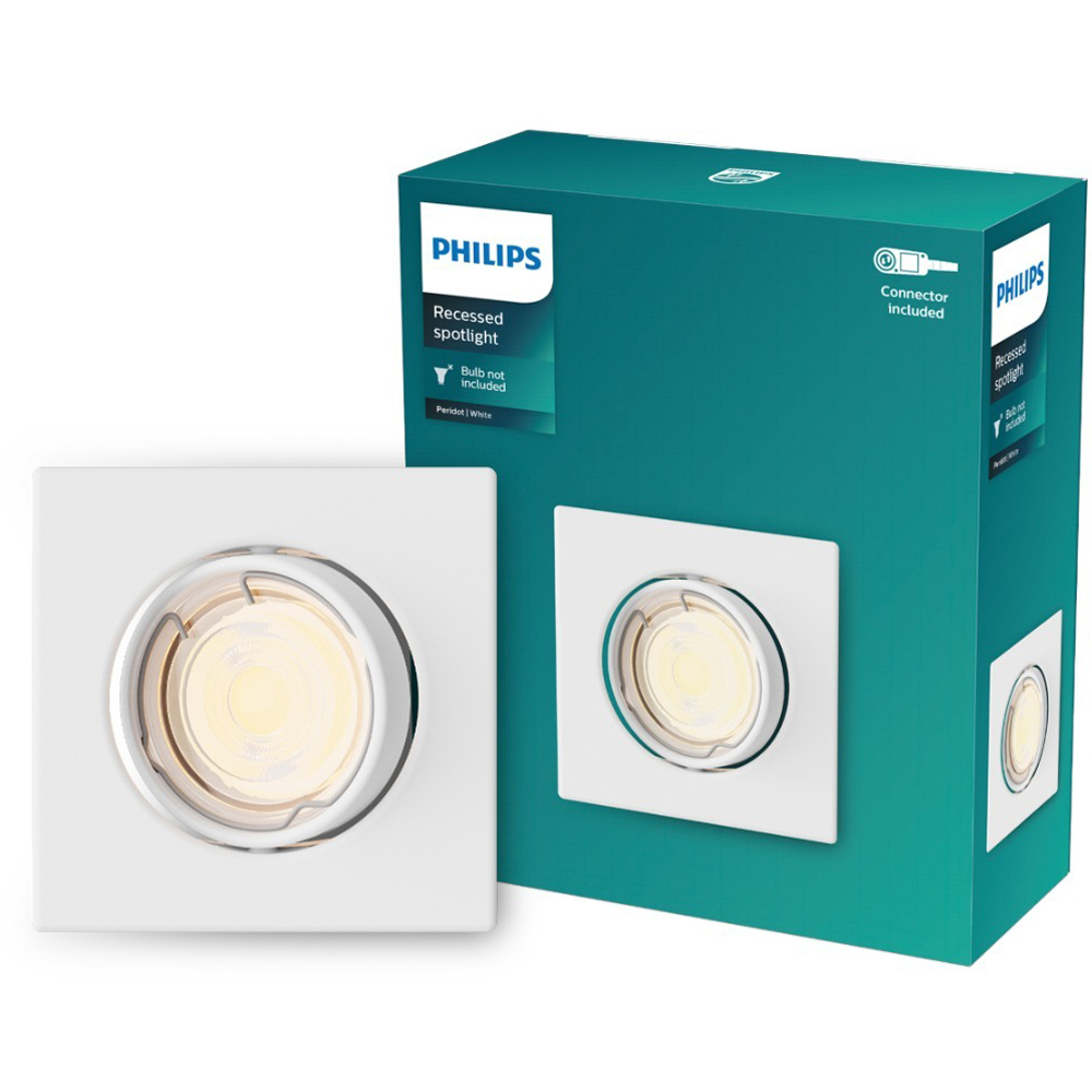 Spot incastrat PHILIPS Peridot 8720169392663, 7W, IP20, alb