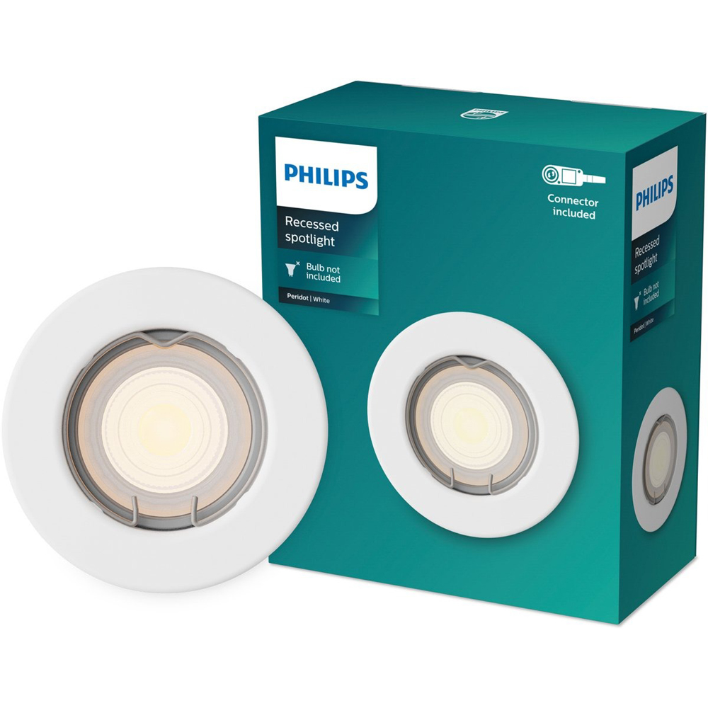 Spot incastrat PHILIPS Peridot 8720169392724, 7W, IP20, alb