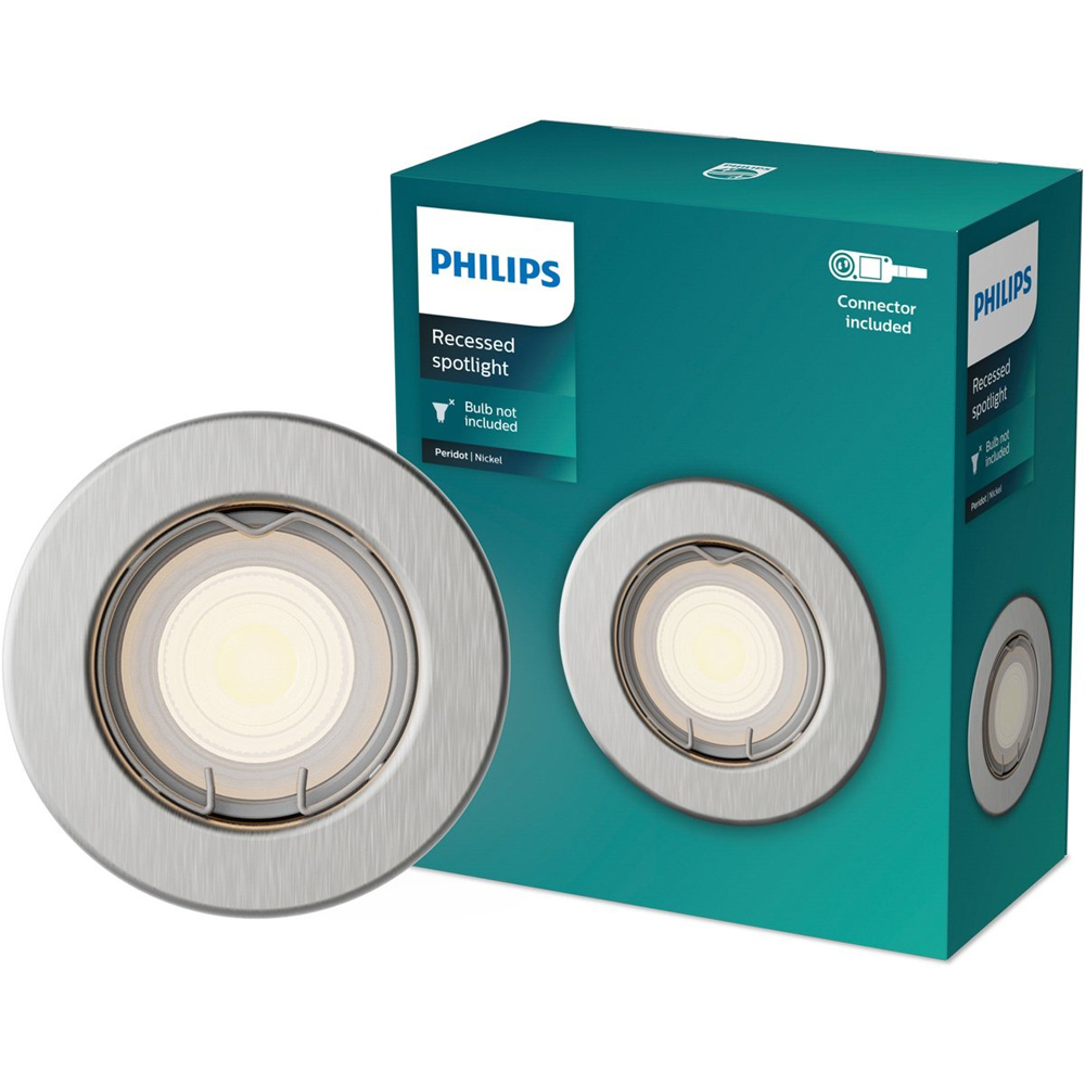 Spot incastrat PHILIPS Peridot 8720169392762, 7W, IP20, nichel