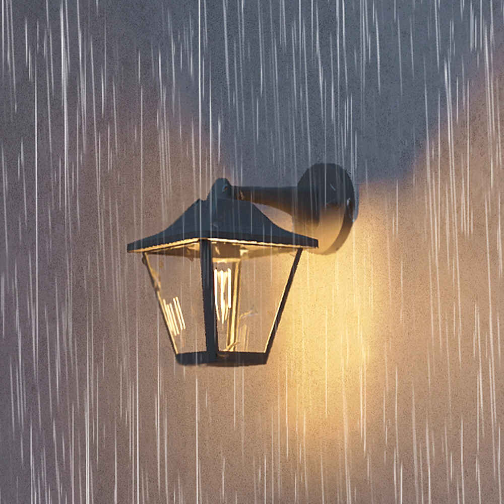 Lampa de exterior Philips Juli, 25W, IP44, plastic, negru