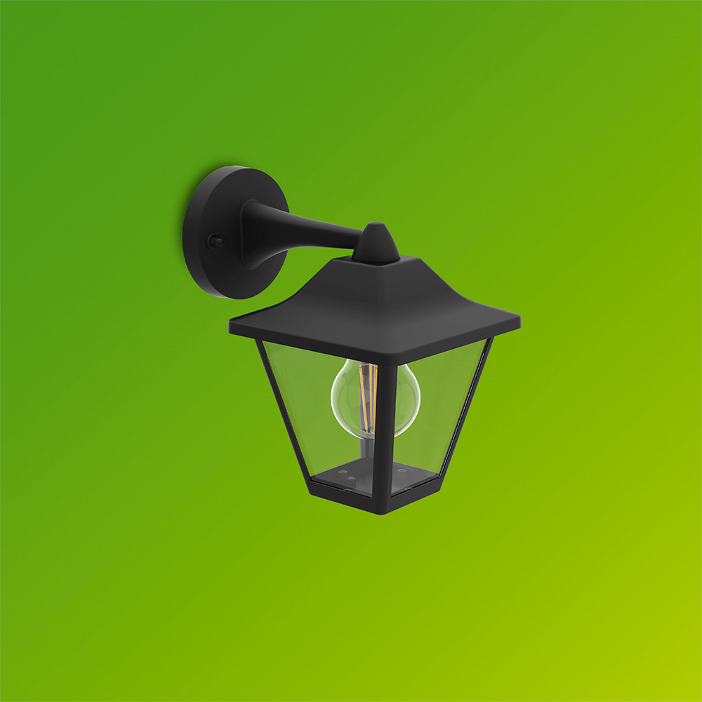 Lampa de exterior Philips Juli, 25W, IP44, plastic, negru