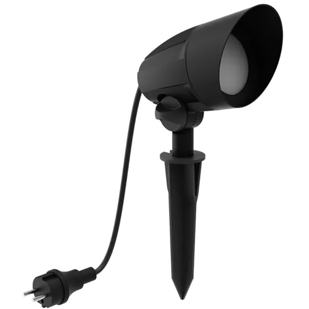 Spot de exterior PHILIPS Cylr Ground, LED, 4.6 W, 350lm, IP44, negru