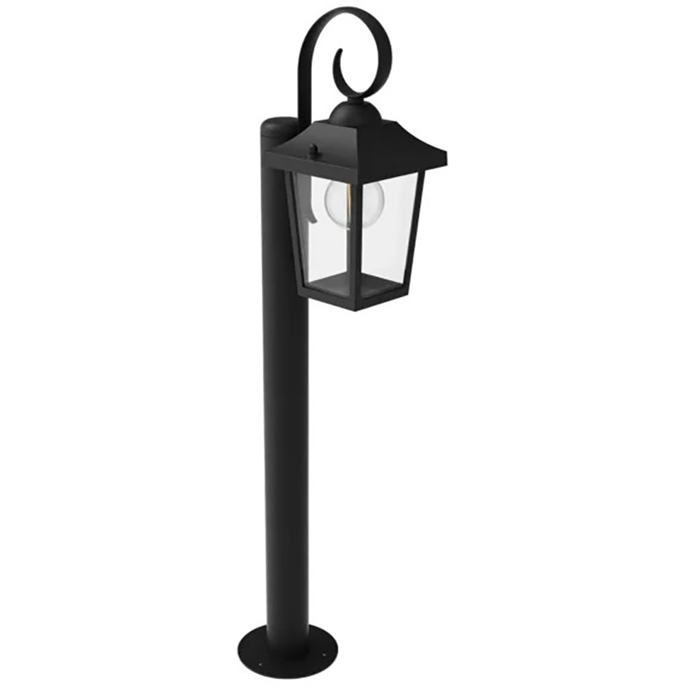 Lampa de exterior cu piedestal Philips Buzzard, E27, 25W, IP44, aluminiu, negru
