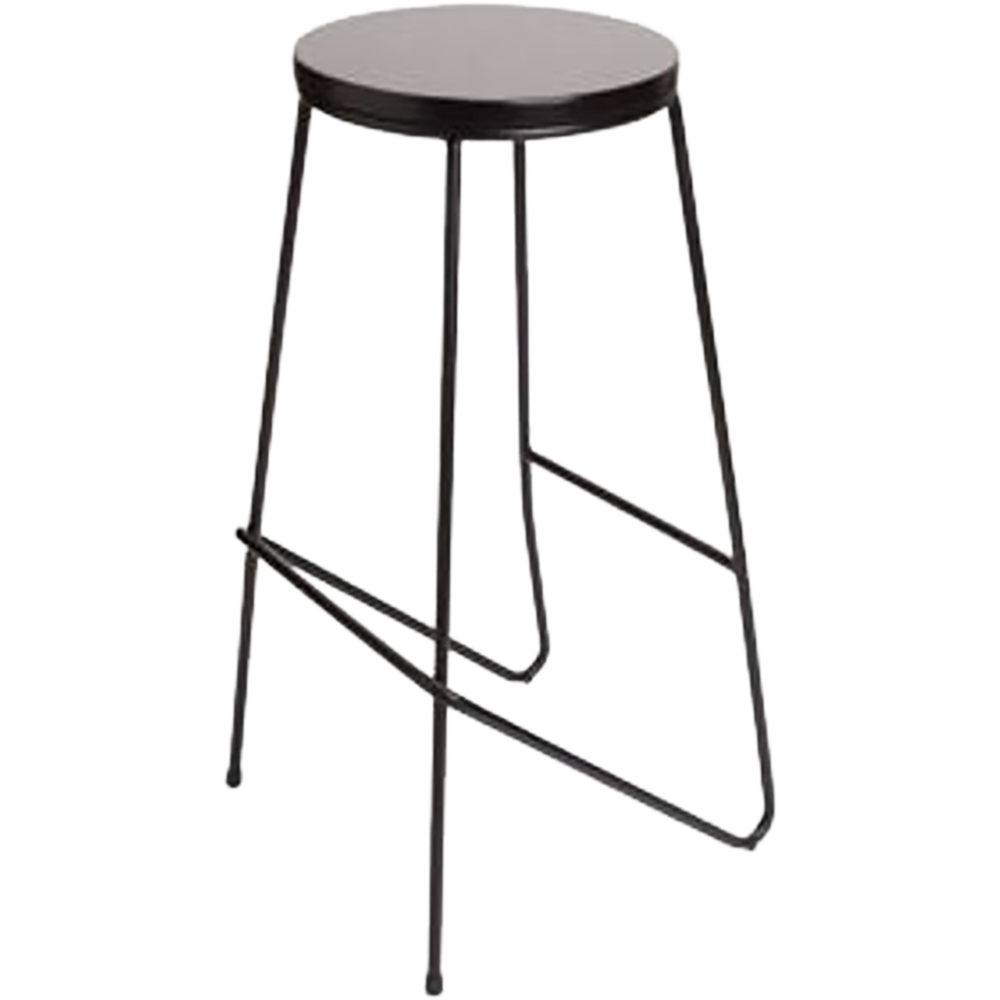Scaun bar Maloux, 41 x 41 x 71 cm, negru