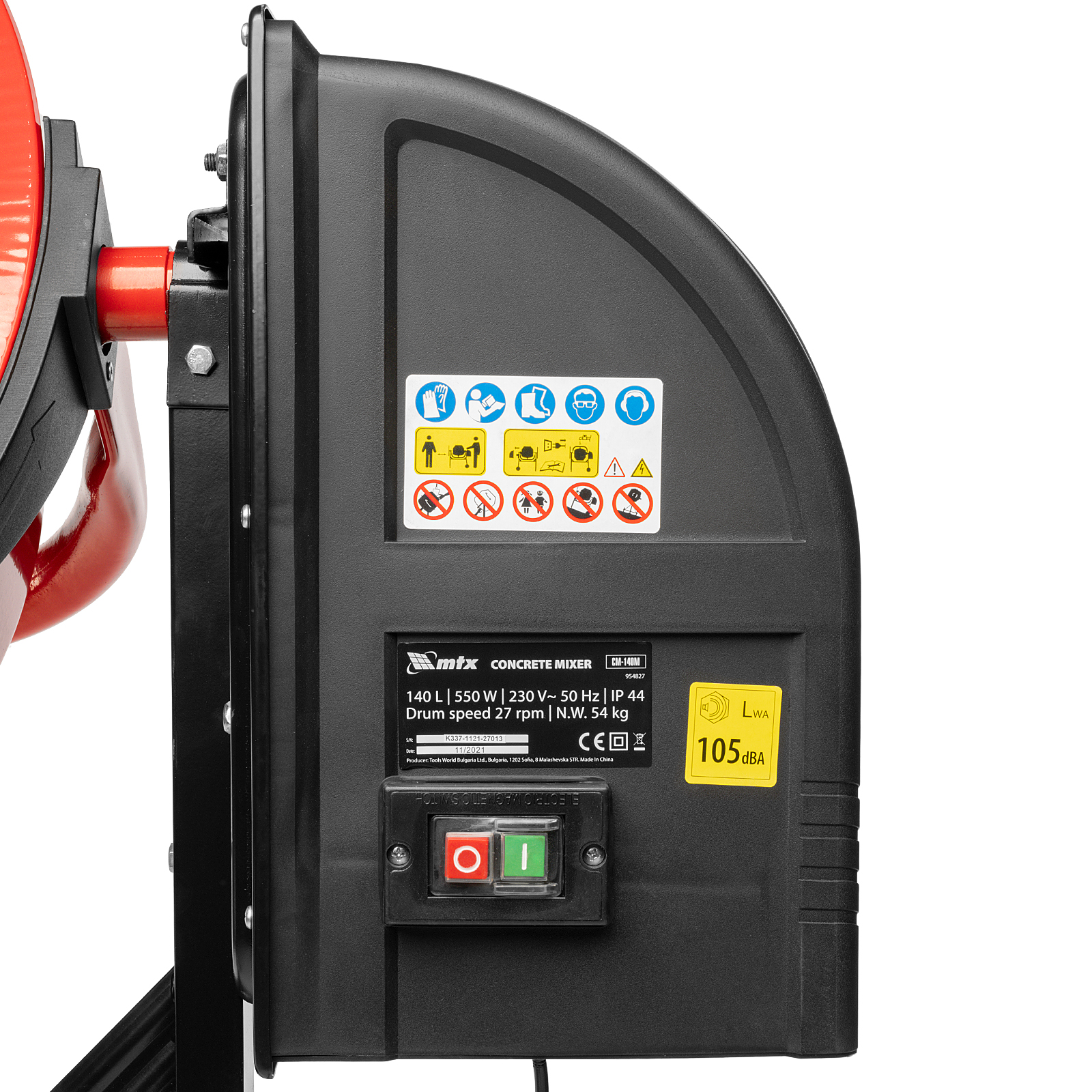 Betoniera 140 L, 550 W, CM-120M MTX