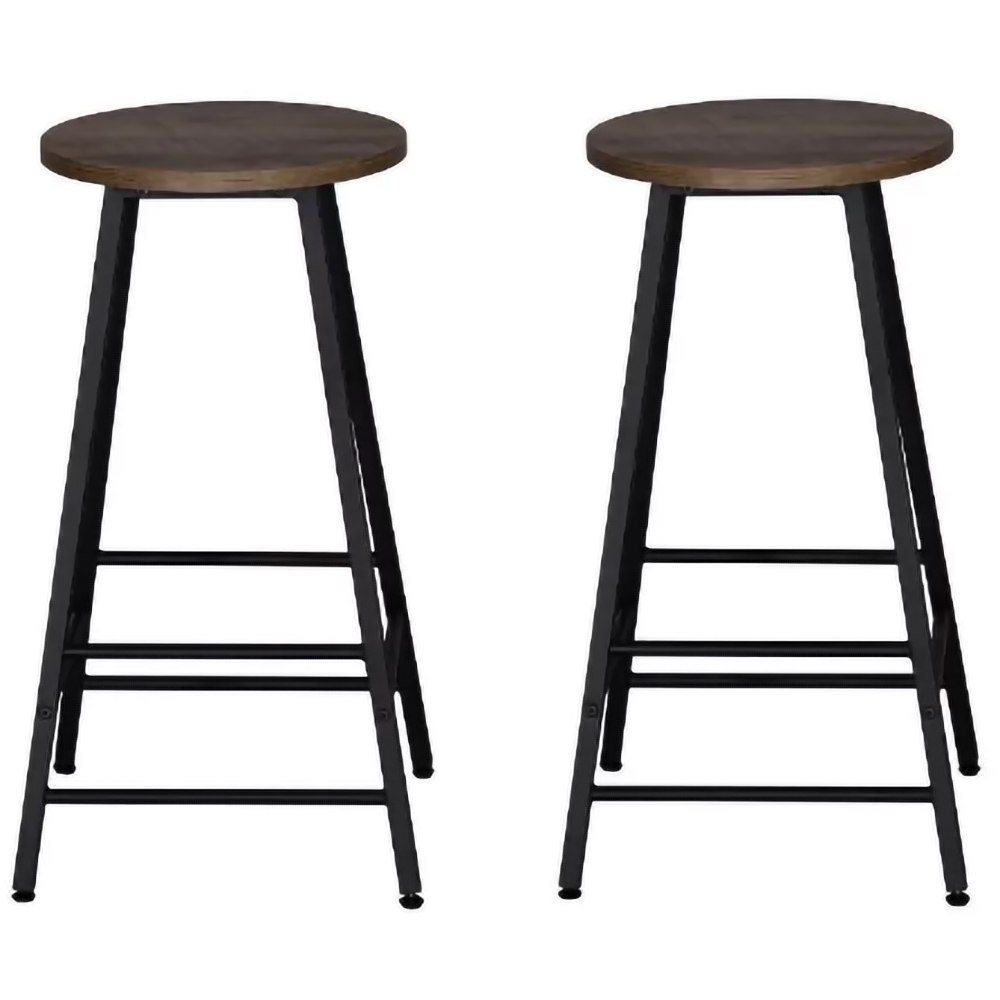 Set 2 scaune bar UNIC SPOT Hogland, 40 x 71 cm, stejar antichizat