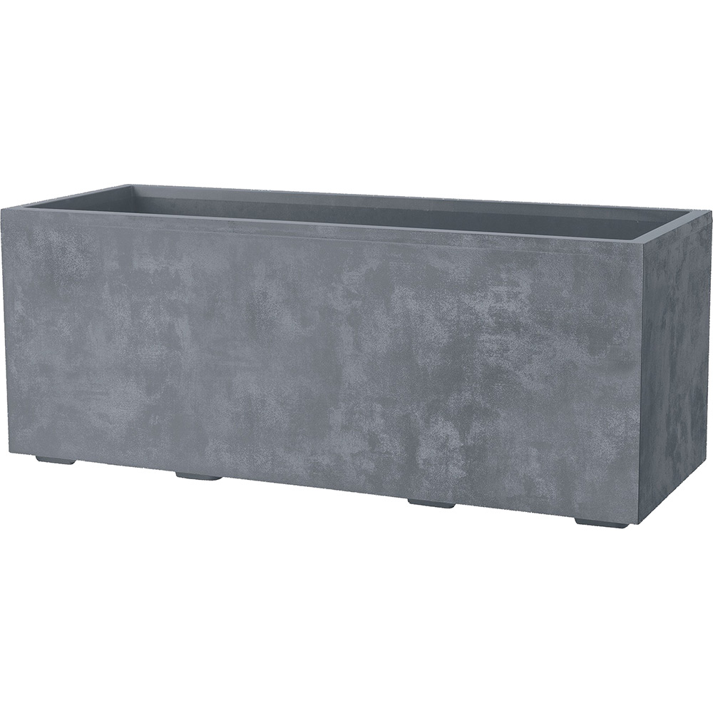 Jardiniera DEROMA Millenium, 59 x 25 x 25 cm, plastic, antracit
