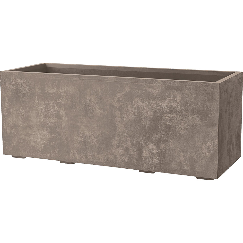 Jardiniera DEROMA Millenium, 59 x 25 x 25 cm, plastic, maro deschis