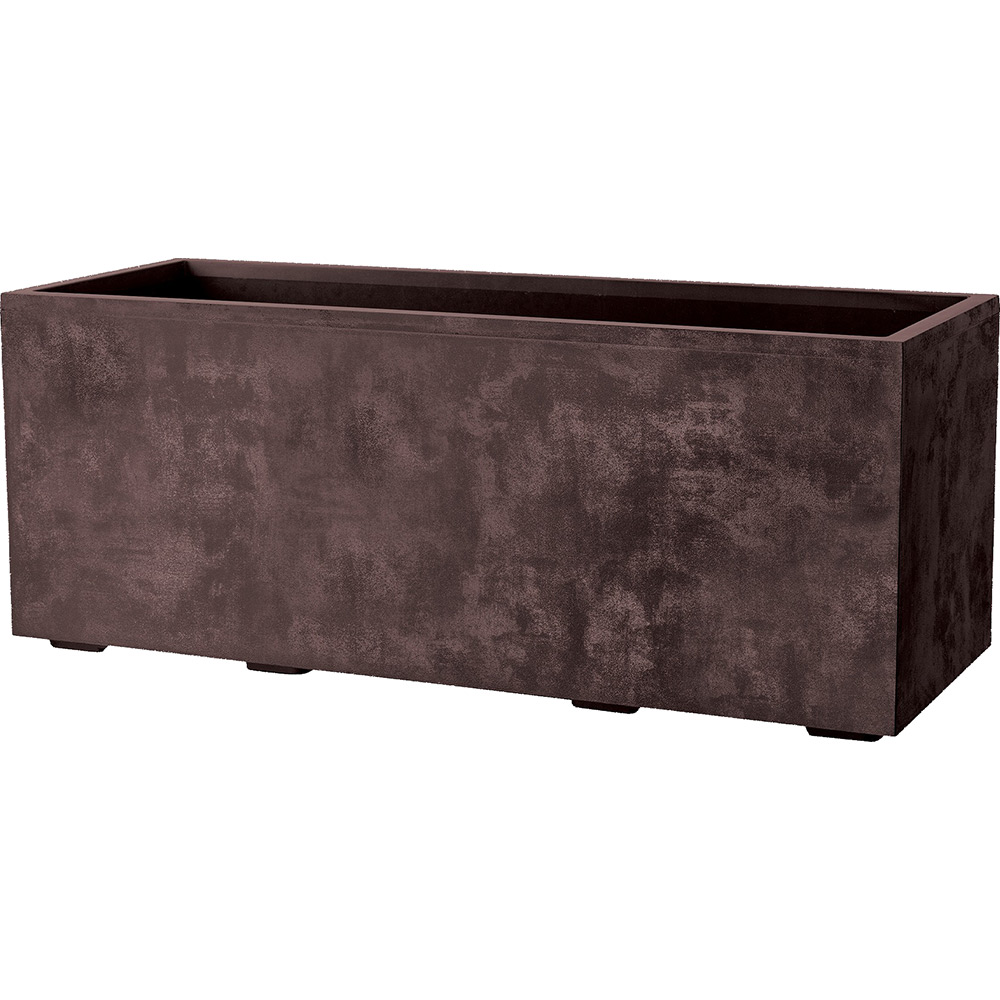 Jardiniera DEROMA Millenium, 59 x 25 x 25 cm, plastic, maro bronz