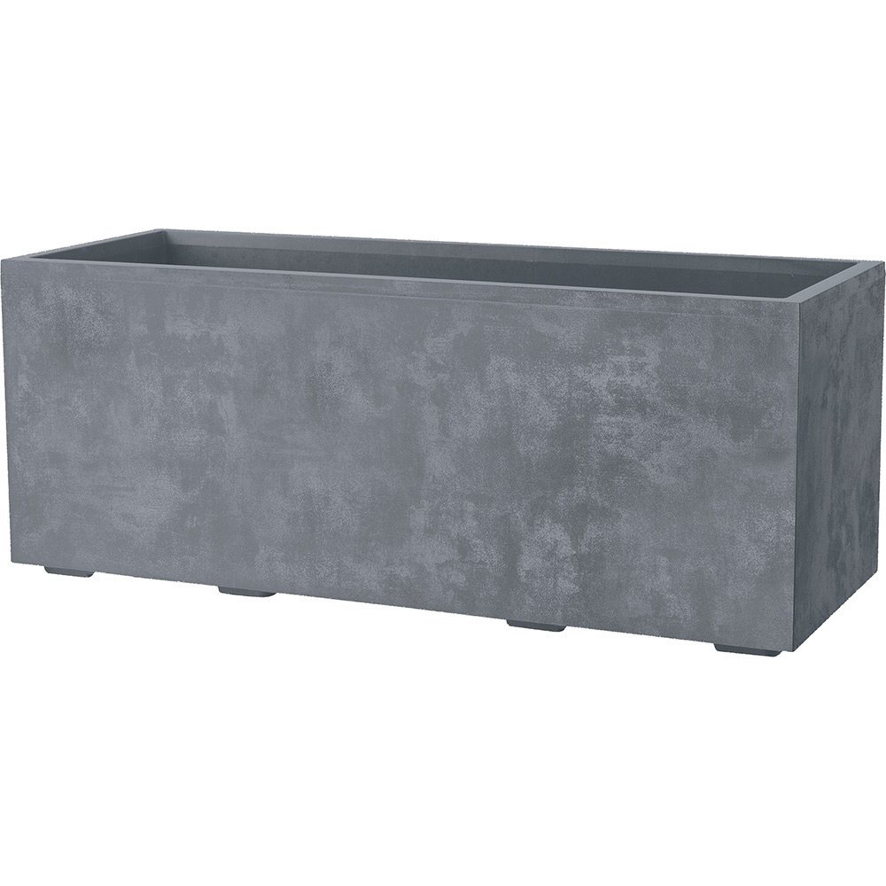 Jardiniera DEROMA Millenium, 59 x 25 x 28 cm, plastic, grej