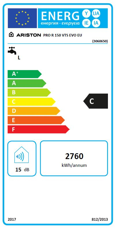 Boiler electric ARISTON Pro R Thermo Evo, 150l, 2000W, alb