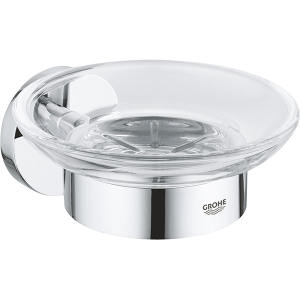 Savoniera cu suport GROHE Essentials 40444001, argintiu
