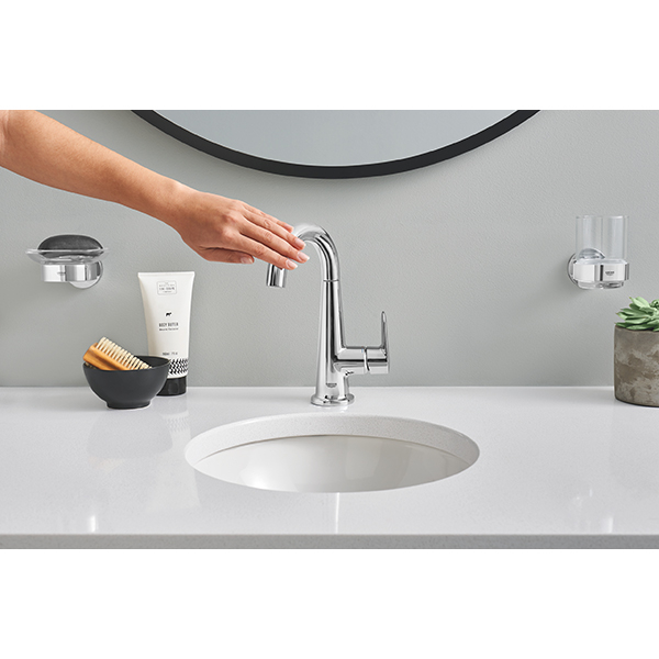 Set pahar baie GROHE Essentials 40447001, crom