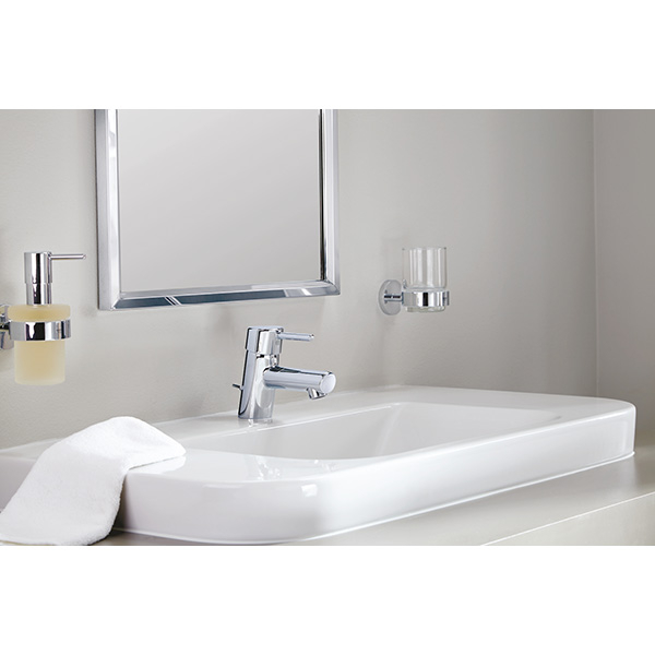 Dispenser sapun lichid GROHE Essentials 40448001, 160 ml, sticla, crom