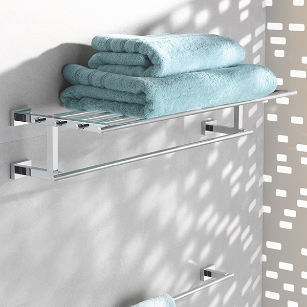 Suport prosop multiplu GROHE Essentials Cube 40512001, 60cm, crom