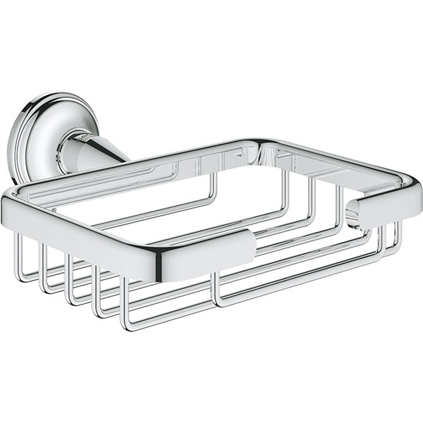 Suport perete GROHE Essentials Authentic 40659001, argintiu