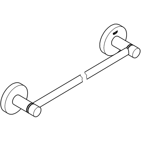 Suport prosop GROHE Essentials 40688A01, 50.4cm, antracit