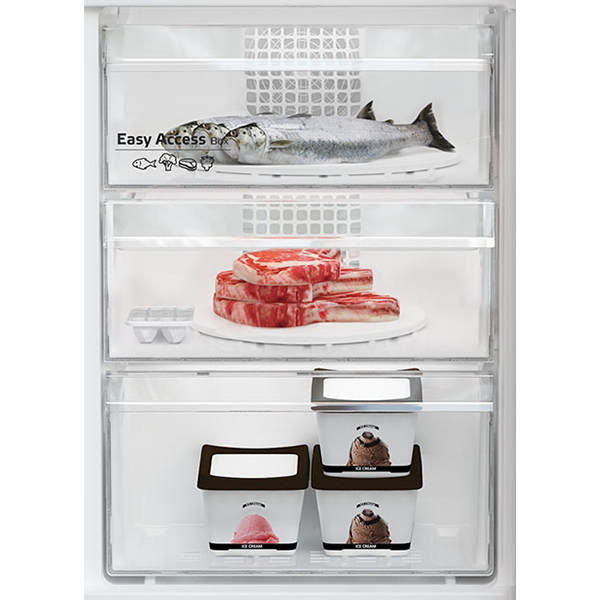 Combina frigorifica ARCTIC AK60366M40NFMT, Full No Frost, 324 l, H 185.2 cm, Clasa E, inox