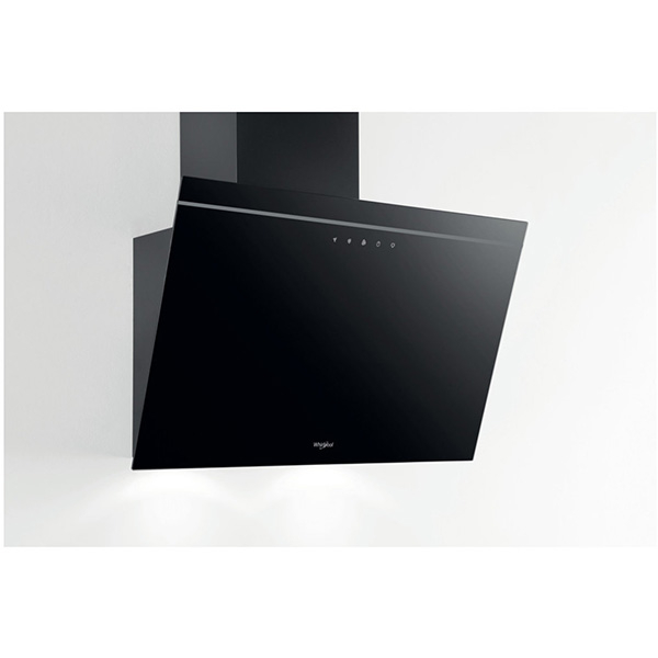 Hota decorativa WHIRLPOOL AKR 62F LT K, 1 motor, 650 m3/h, L 60 cm, negru