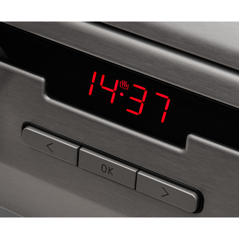 Aragaz HANSA FCMX58292, 4 arzatoare, Gaz + Electric, L 50 cm, Grill, inox