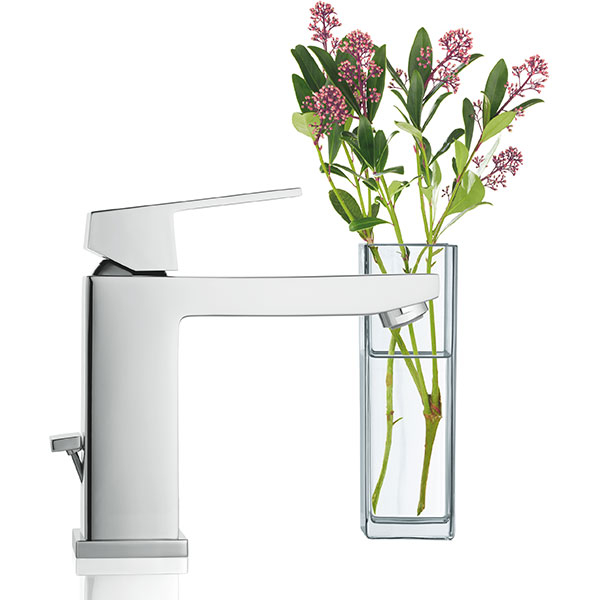 Baterie lavoar GROHE Eurocube 23445000, marimea M, metal, argintiu