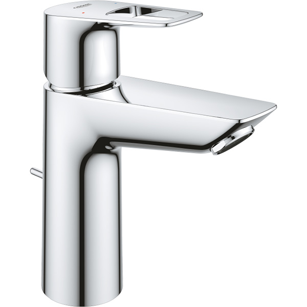 Baterie lavoar GROHE Bauloop 23762001, marimea M, alama, argintiu