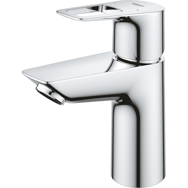 Baterie lavoar GROHE Bauloop 23878001, marimea S, alama, argintiu