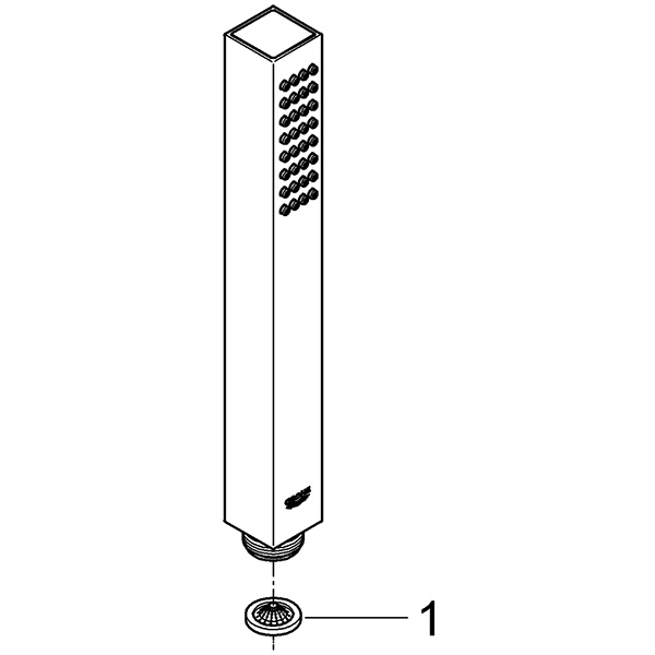Para dus GROHE Vitalio Joy Cube Stick 26392000, 1 functie, crom