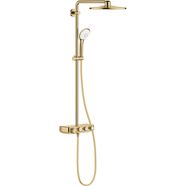Sistem dus GROHE Euphoria SmartControl 310 26507GL0, termostat, 2 functii, auriu