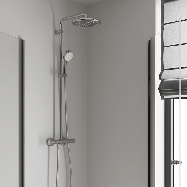 Sistem dus GROHE Tempesta Cosmopolitan 250 26670000, termostat, 2 functii, crom