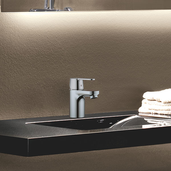 Baterie lavoar GROHE Get 32883000, marimea S, metal, argintiu