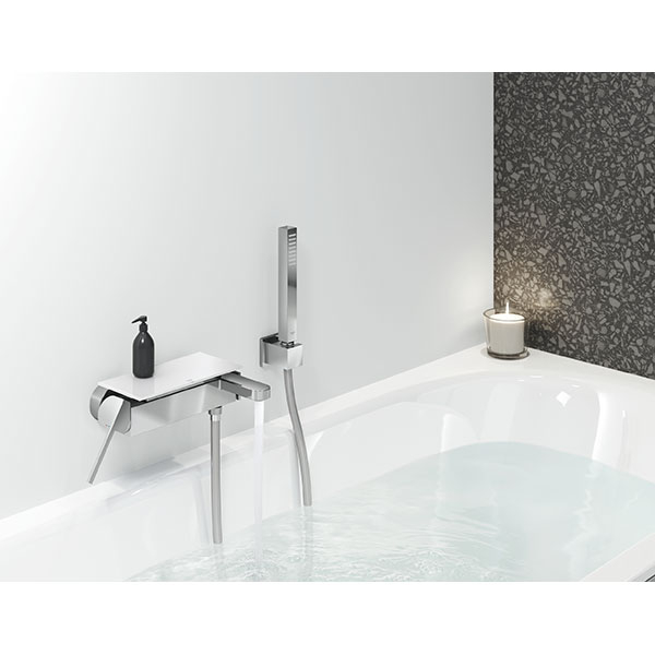 Set baterie cada si dus GROHE Plus 33547003, metal, argintiu