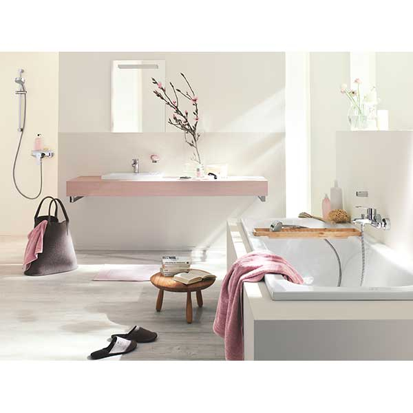 Baterie cada-dus EuroStyle Cosmopolitan 33591002, metal, crom