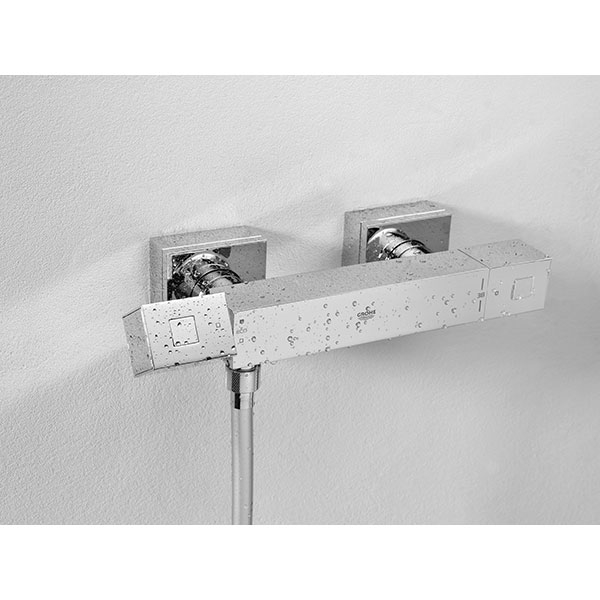Baterie dus GROHE Grohtherm Cube 34488000, termostat, metal, argintiu