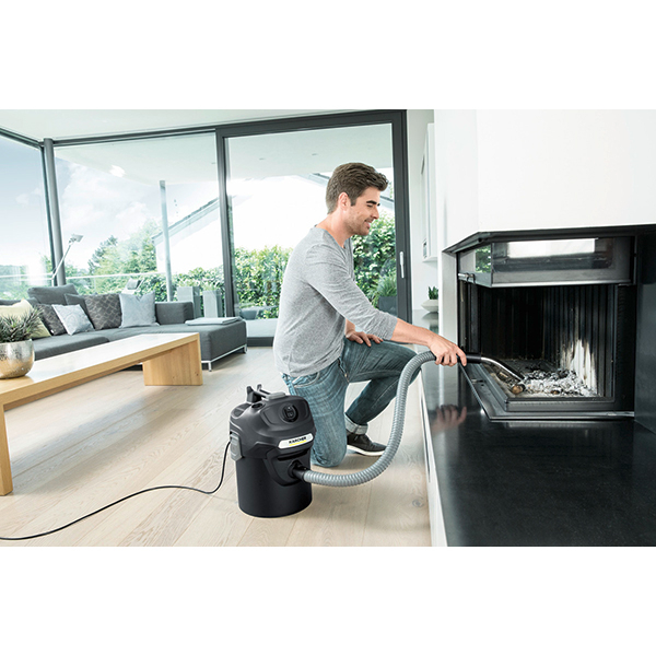 Aspirator cenusa KARCHER AD 2 1629711, 17l, 1000W, 82dB, negru