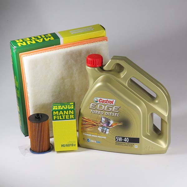 Kit schimb ulei CASTROL Edge Turbo Diesel 5W40, Opel Astra J 1.6 CTDI, 110-136CP, 2013-Prezent