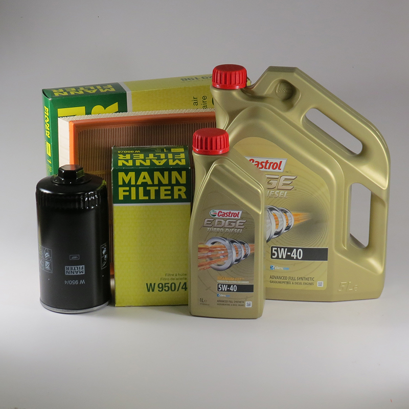 Kit schimb ulei CASTROL 5W40, Volkswagen Transporter T4, 2.5 TDI, 88-150CP, 1995-2003