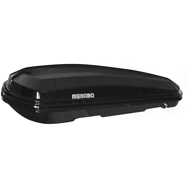 Cutie portbagaj MENABO Diamond 500 Black, 500l, negru lucios