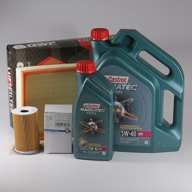 Kit schimb ulei CASTROL 5W40, Volkswagen Transporter T5, 2.0 TDI, 84-140CP, 2009-prezent