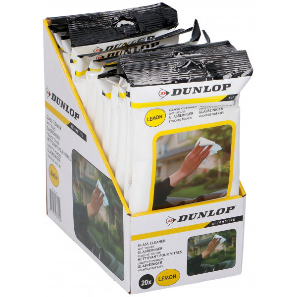 Servetele umede pentru curatat parbriz DUNLOP, 20 buc buc