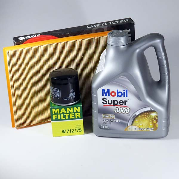 Kit schimb ulei MOBIL Super 2000 5W40, Opel Astra F 1.4 16V, 90CP, 1991-2001